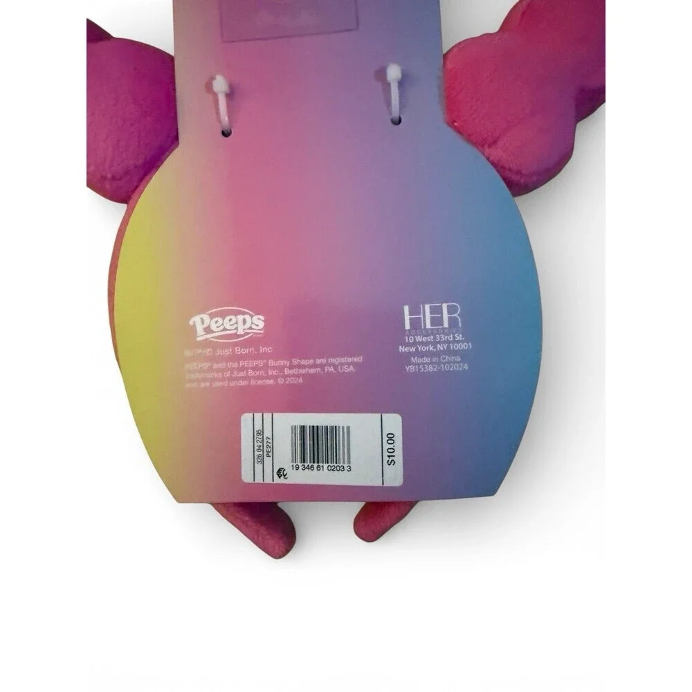 PEEPS Plush Bunny Headband, Pink with Bunnies, Easter, NEW WITH TAG!!!